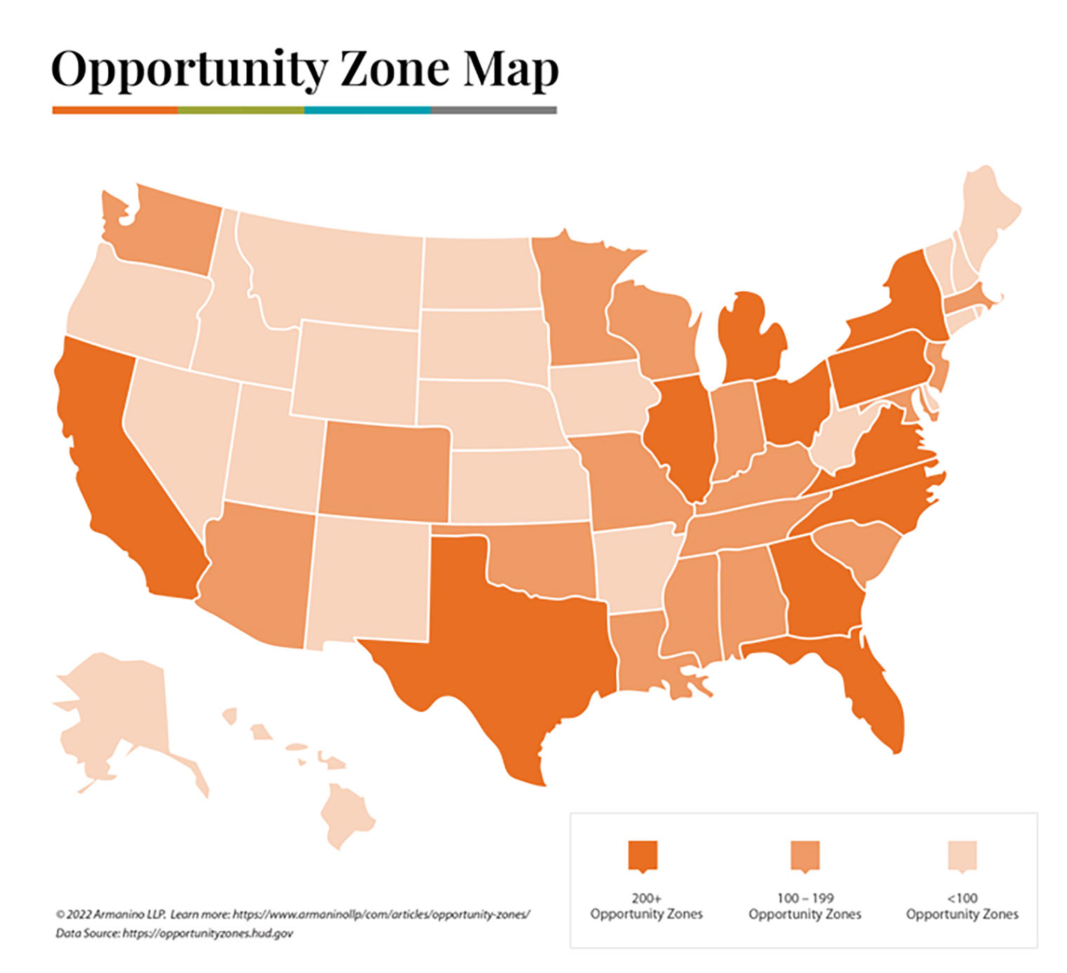 Opportunity Zones in the United States Infographic Map