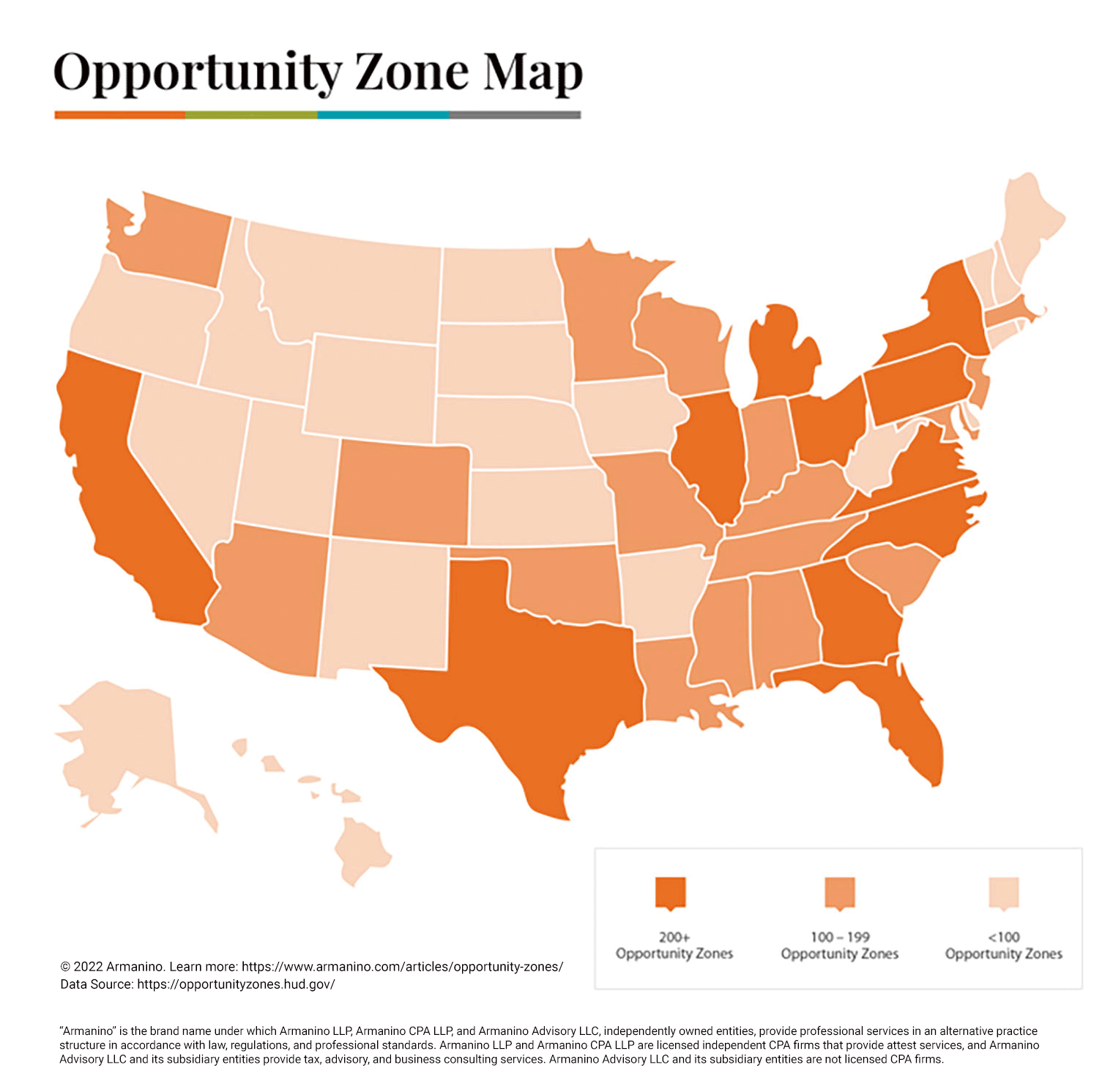 Opportunity Zones in the United States Infographic Map