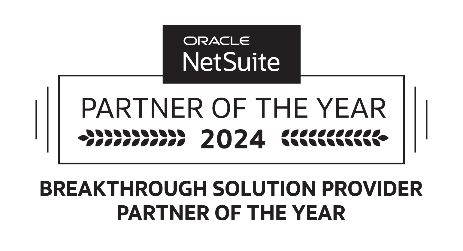 Netsuite Partner of the Year 2024 Breakthrough Solution Provider Logo