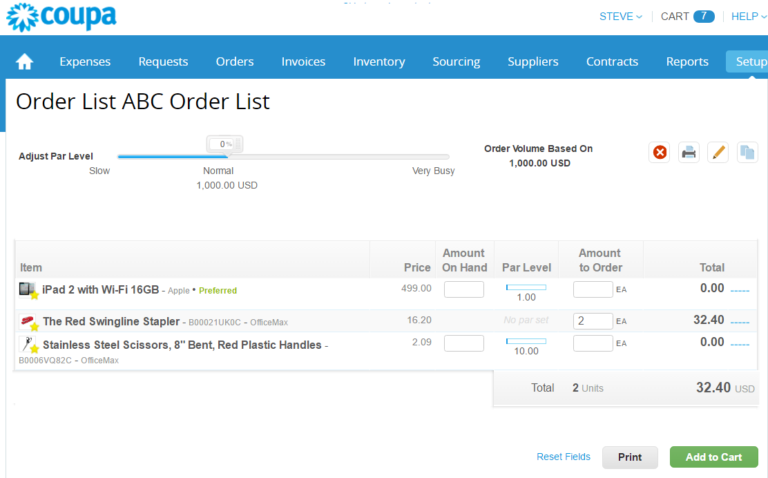 Coupa Purchase Requisitions - iRequest