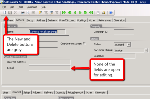 Delete or Modify the Invoiced Order Locked