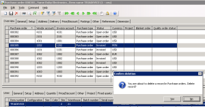 Delete or Modify the Invoiced Order Warning