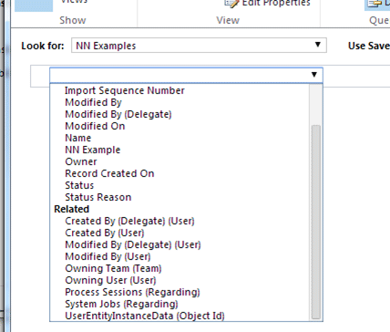 NN Entity in Advanced Find - In Microsoft CRM