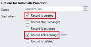 Options for Automatic Processes