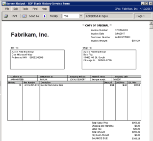 Reprint Multiple Invoices in Dynamics GP