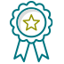 Award Ribbon With Star Icon