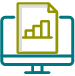 Monitor with Document and Graph Icon