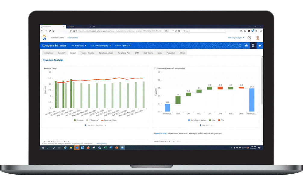 Adaptive Planning for Small and Mid-Sized Businesses Screenshot