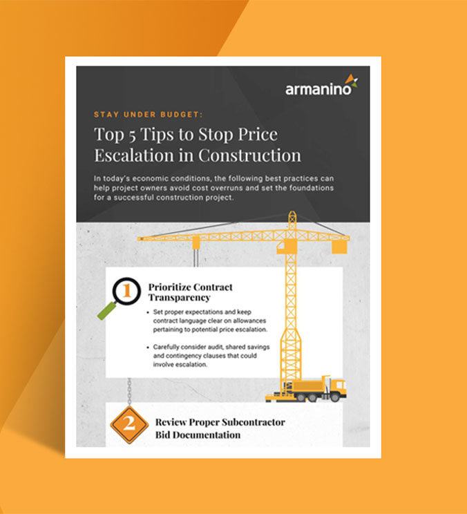Top 5 Tips to Mitigate Risk of Price Escalation in Construction 