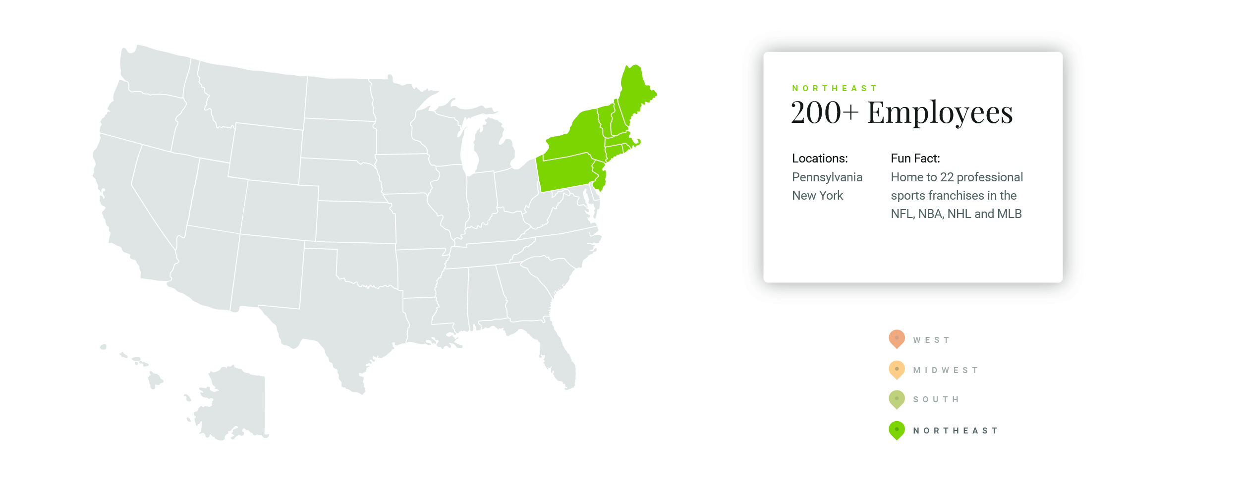 Armanino locations in Northeast region